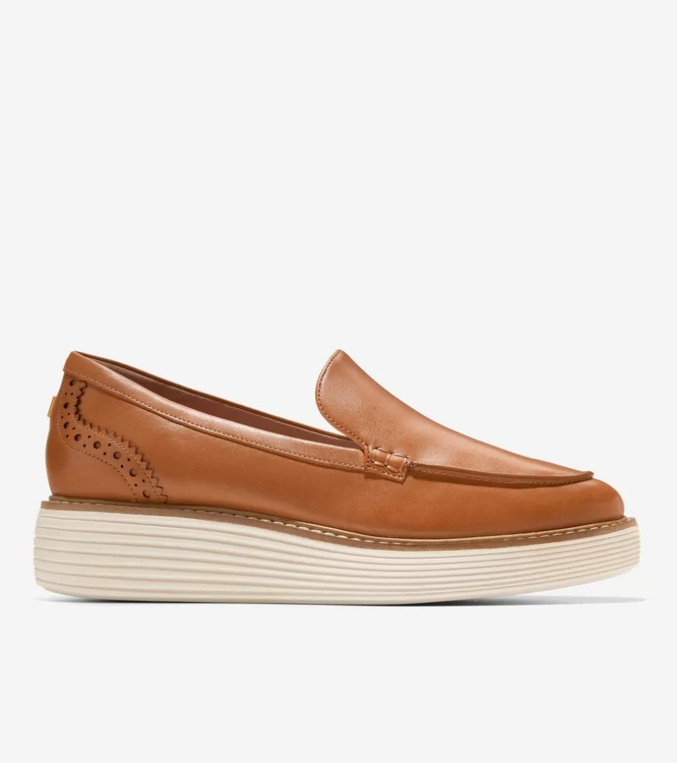 Cole Haan DRESS SHOES | LOAFERS & DRIVERS^Women's ØriginalGrand Platform Venetian Loafer Pecan-Ivory