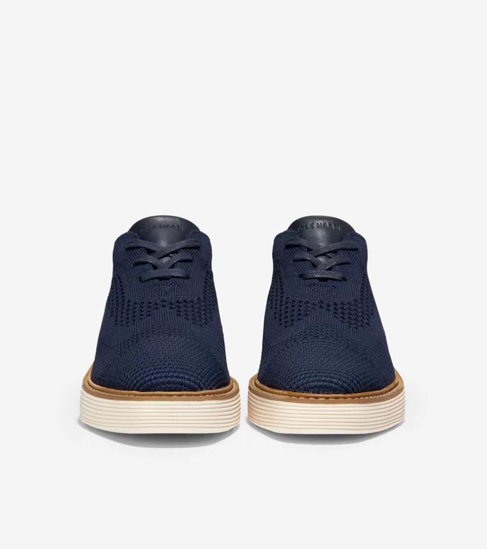 Cole Haan OXFORDS^Women's ØriginalGrand Platform Wingtip Oxfords NavyBlazer-IvoryStitchlite™