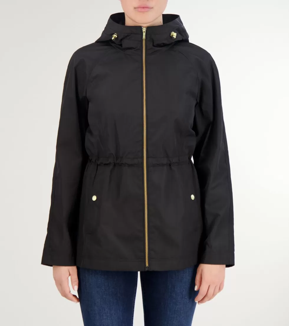 Cole Haan SOFTSHELL JACKETS | RAIN JACKETS^Women's Packable Travel Rain Anorak Black