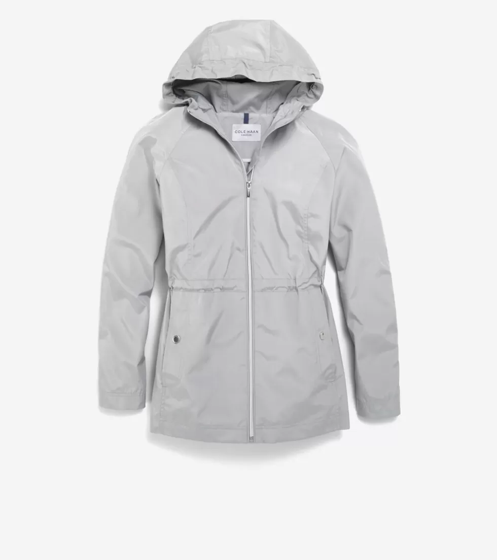 Cole Haan SOFTSHELL JACKETS | RAIN JACKETS^Women's Packable Travel Rain Anorak PearlGray