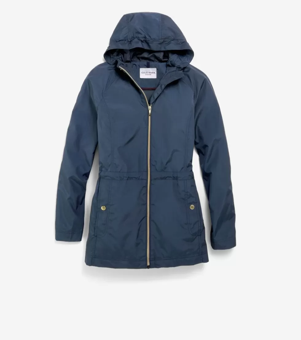 Cole Haan SOFTSHELL JACKETS | RAIN JACKETS^Women's Packable Travel Rain Anorak IndigoBlue