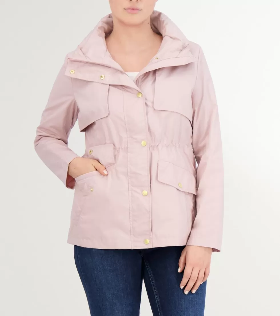 Cole Haan SOFTSHELL JACKETS | RAIN JACKETS^Women's Short Packable Rain Jacket CanyonRose