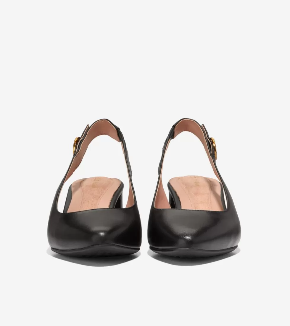 Cole Haan DRESS SHOES | HEELS & PUMPS^Women's The Go-To Slingback Pump 45MM BlackLeather