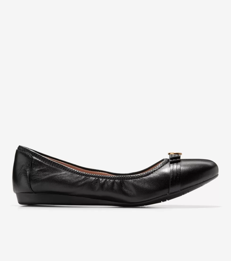 Cole Haan FLATS & SLIP-ONS^Women's Tova Bow Ballet Black