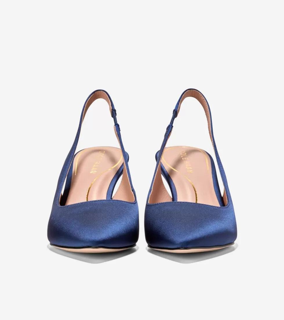 Cole Haan DRESS SHOES | HEELS & PUMPS^Women's Vandam Sling Back Pumps NavyBlue