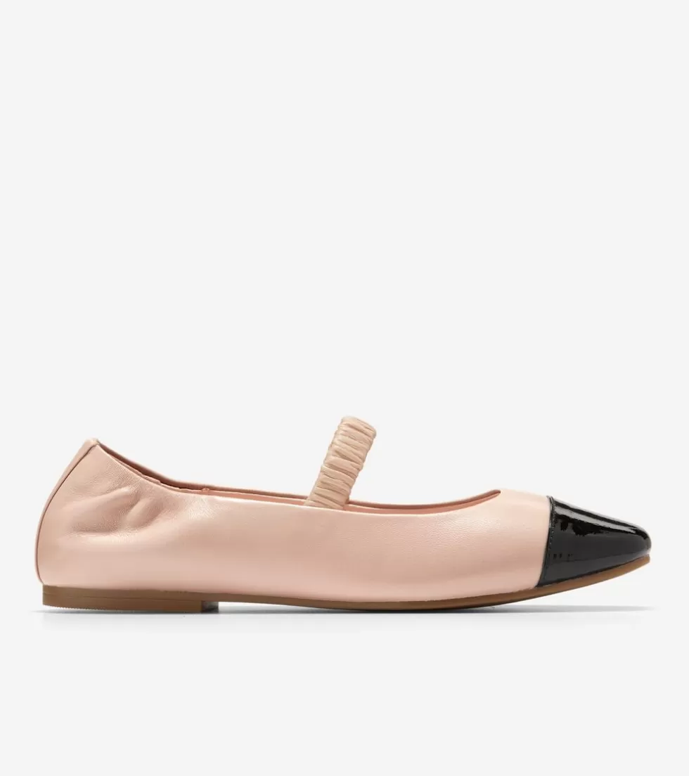 Cole Haan FLATS & SLIP-ONS^Women's Yvette Ballet Flats Porcelain-BlackPatent