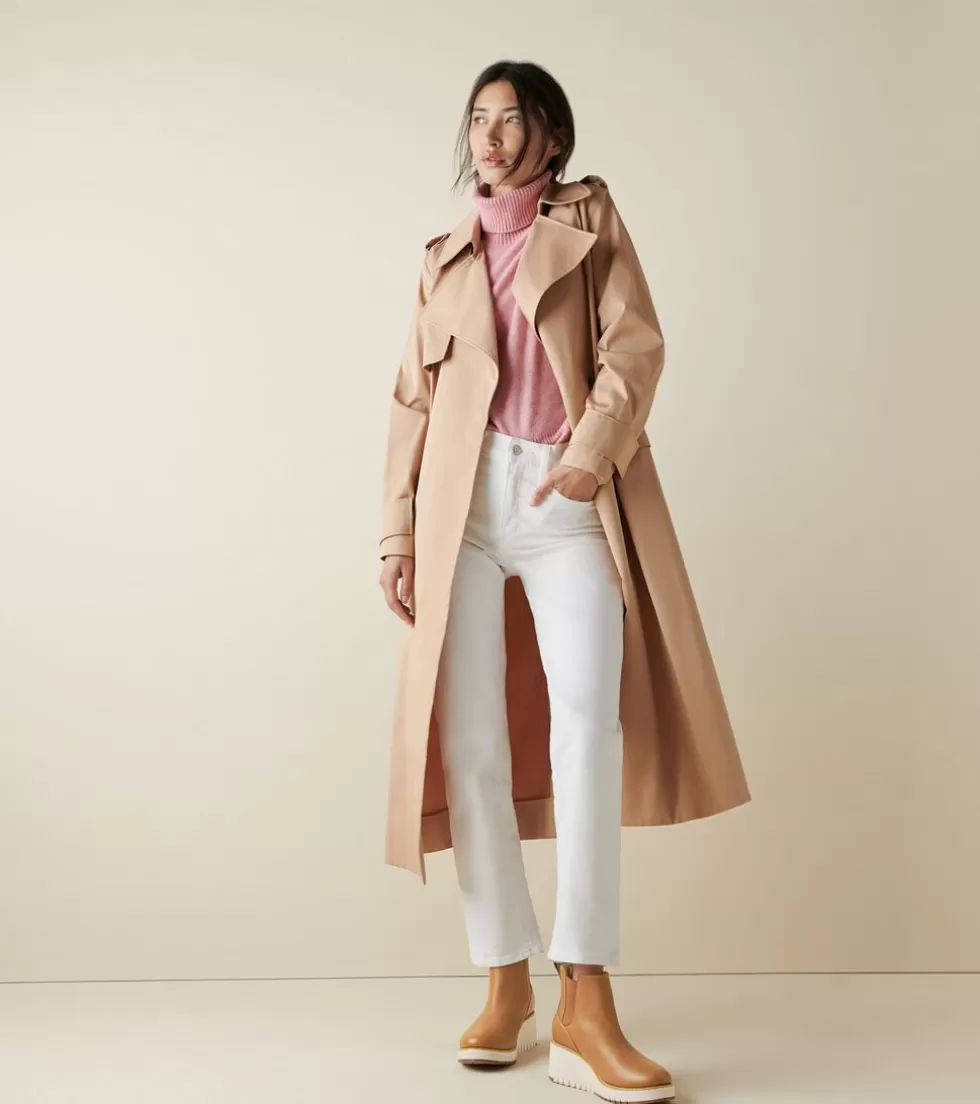 Cole Haan BOOTS^Women's ZERØGRAND City Wedge Waterproof Chelsea Boot BritishTanLeather