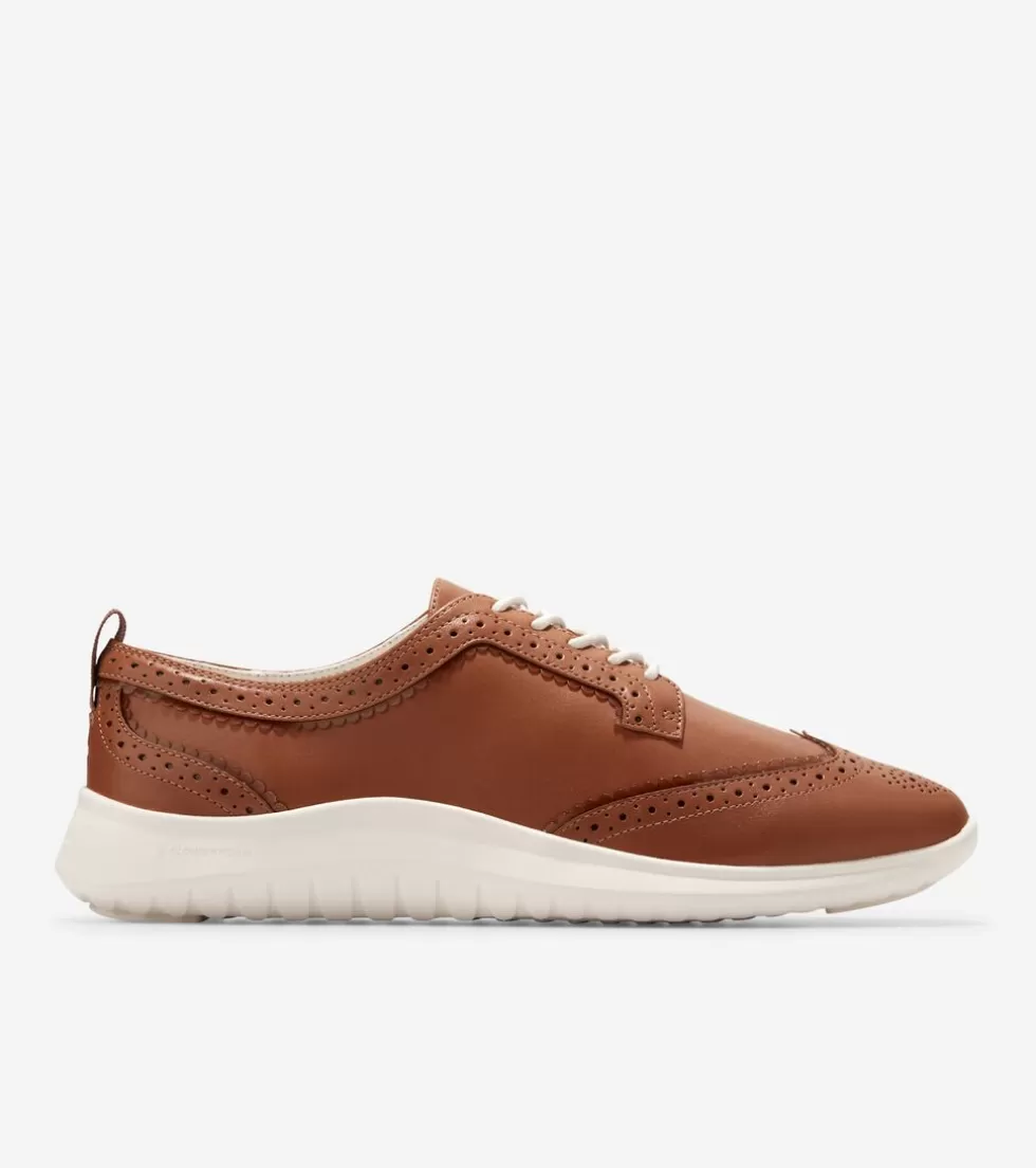 Cole Haan OXFORDS^Women's ZERØGRAND Meritt Wingtip Oxfords BritishTan