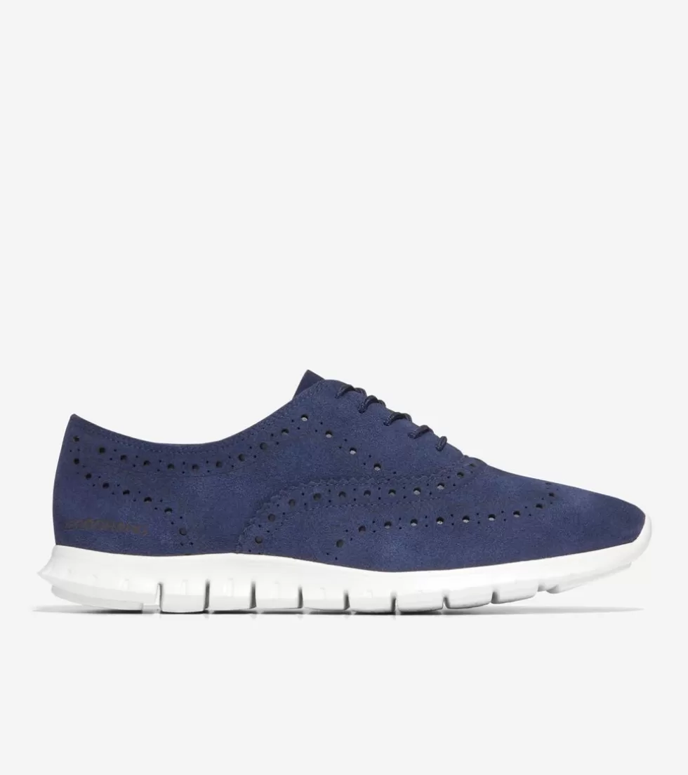 Cole Haan OXFORDS^Women's ZERØGRAND Wingtip Oxfords EveningBlue-White