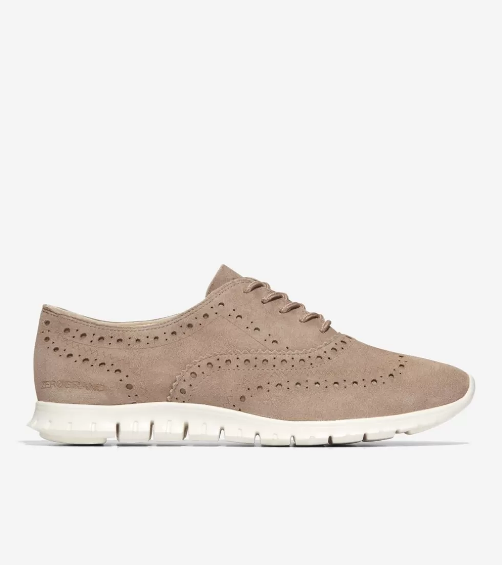 Cole Haan OXFORDS^Women's ZERØGRAND Wingtip Oxfords IrishCoffee-Ivory
