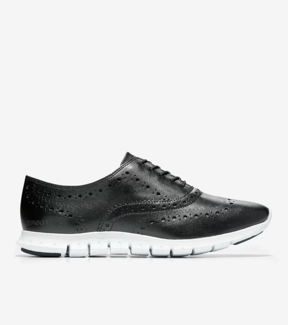 Cole Haan OXFORDS^Women's ZERØGRAND Wingtip Oxfords BlackLeather