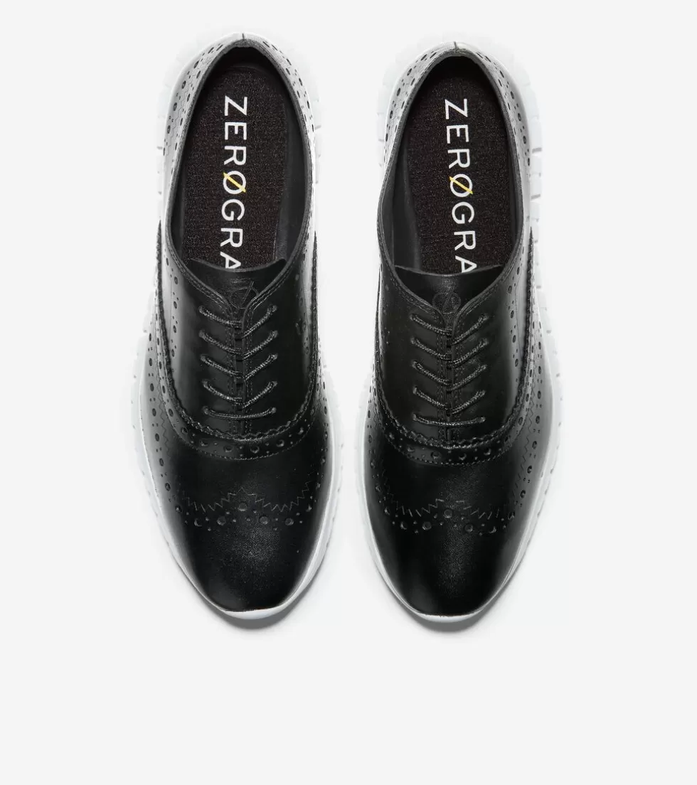 Cole Haan OXFORDS^Women's ZERØGRAND Wingtip Oxfords BlackLeather